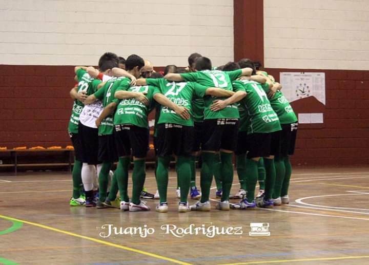 Jerez futsal haciendo piña
