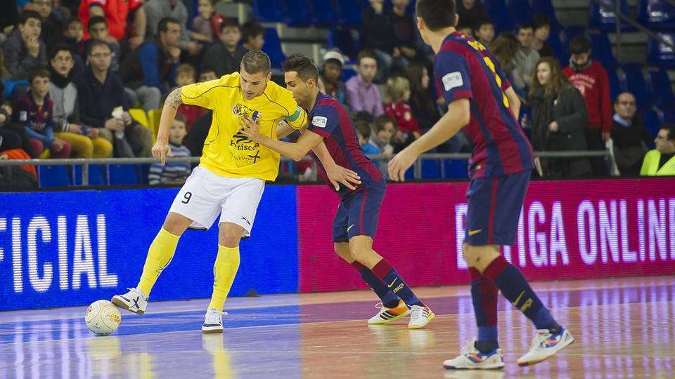 Juanqui contra el Barcelona lassa