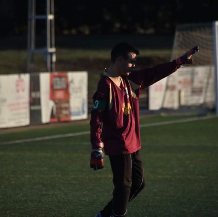 Antonio Jesús Domínguez en un partido 