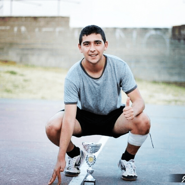 Franyi en la cancha del rodeo