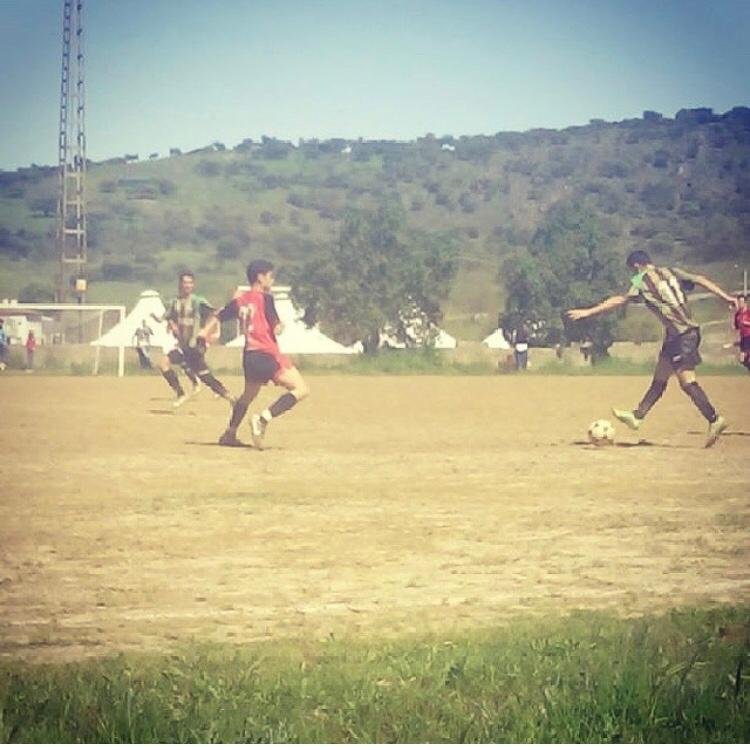 Franyi durante un partido en la cantera del Jerez